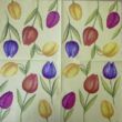 Szalvéta-Színes tulipánok
