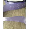 Szalag-Világos lila, pöttyös, enyhén bordázott 2,5cm