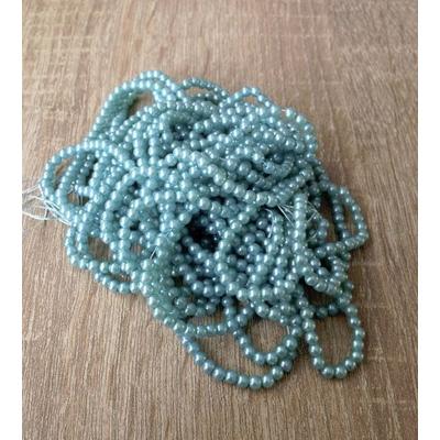 Gyöngyfüzér, türkiz 4mm