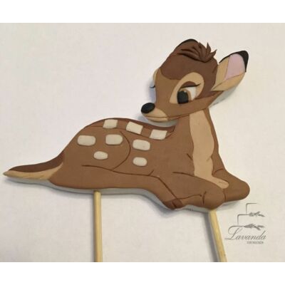 Bambi beszúrható tortadísz